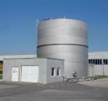 Abwassertank für Brauereiabwasser, edelstahl 500 m3, Standort Brauerei Egger, Österreich